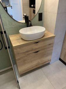 Szafka wisząca pod umywalkę Gradal meble na wymiar Stolarz Poznań